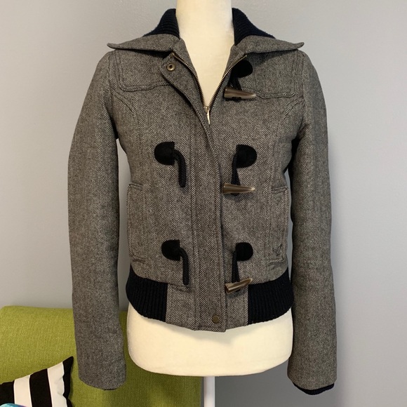 American Eagle Outfitters Jackets & Blazers - American Eagle Tweed Military Coat C2